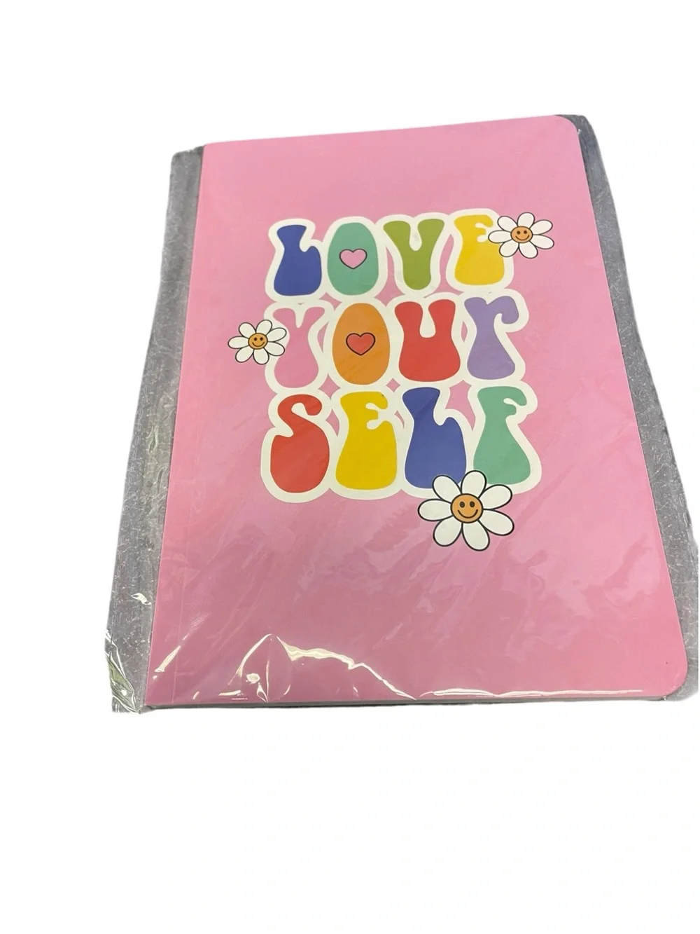 Pink 'Love Your Self' Party Notebook by